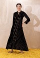 BLACK VELVET GOWN